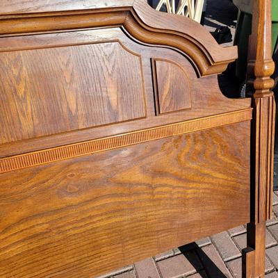 King size oak headboard