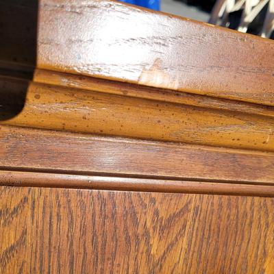 King size oak headboard