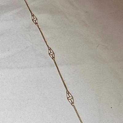14K Gold Necklaces Including a Diamond & Bracelets (P-RG)