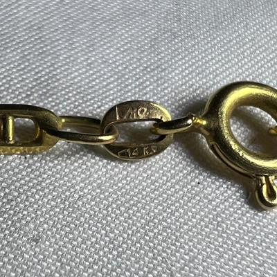 14K Gold Necklaces Including a Diamond & Bracelets (P-RG)