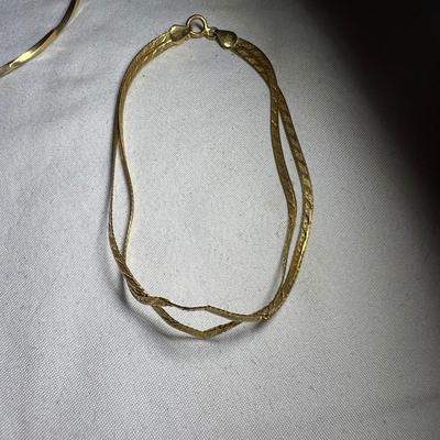 14K Gold Necklaces Including a Diamond & Bracelets (P-RG)
