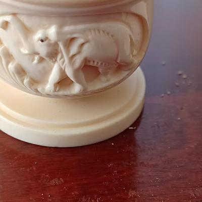 Fine Indian Carved Salt & Pepper Shakers