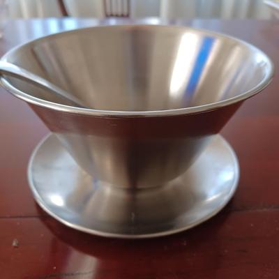 Leonard silver mayo dish