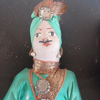3 indian cloth figurine wedding