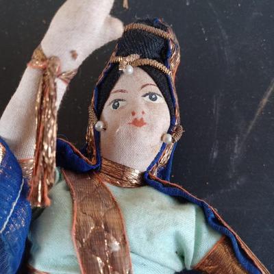 3 indian cloth figurine wedding