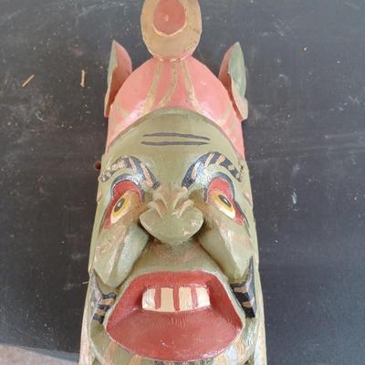 wood tribal mask