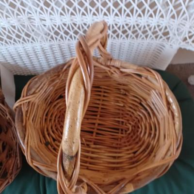3 wicker baskets