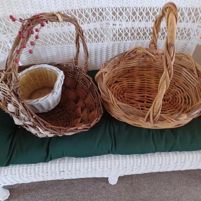 3 wicker baskets