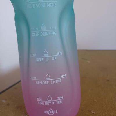 multi color travel mug