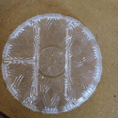Crystal Glass Pickle Dish