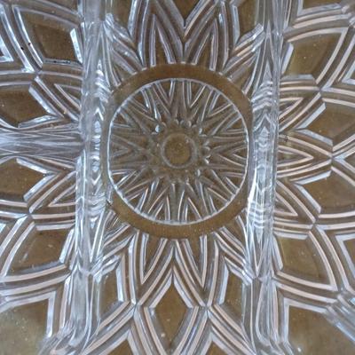 Crystal Glass Pickle Dish