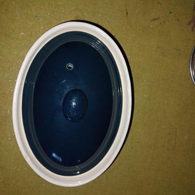blue Hall covered dish