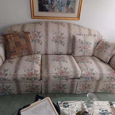 floral couch