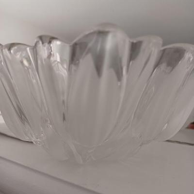frosted tulip nut dish