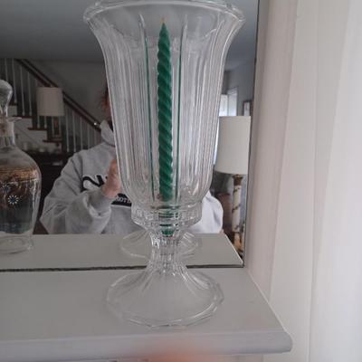 candle holder lead crystal