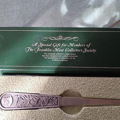 franklin mint letter opener
