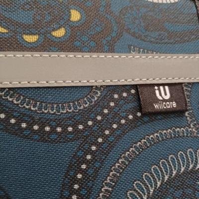 blue paisley walker tote