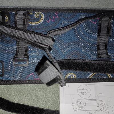 blue paisley walker tote