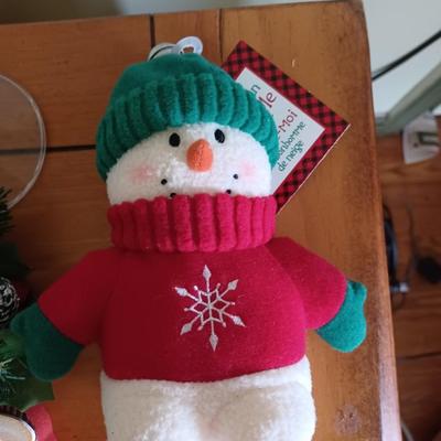 9pc snowman candle lot