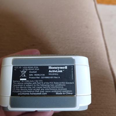 honeywell doorbell with box & manual