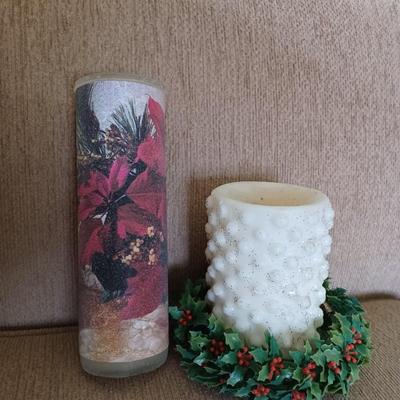 2 pc holiday candles