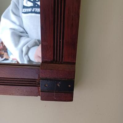 hand carved ornate mirror