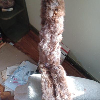 Vintage 4 Full Body Mink Fur Pelts Stole