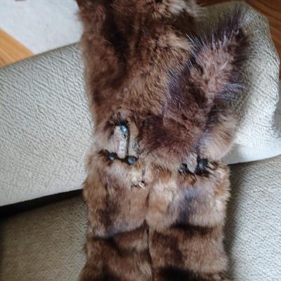 Vintage 4 Full Body Mink Fur Pelts Stole