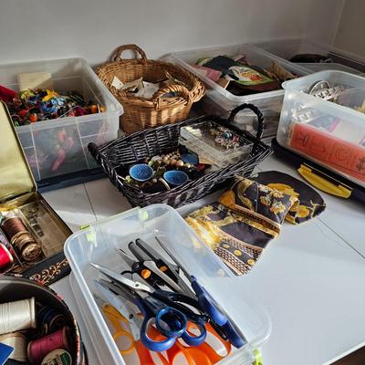 Sewing Essentials-Thread, Scissors, Bobbins, Fabric & More (UC-JS)