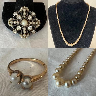 14K Gold & Pearls (P-RG)