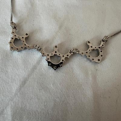 White 14K Gold & Diamond Necklace (P-RG)