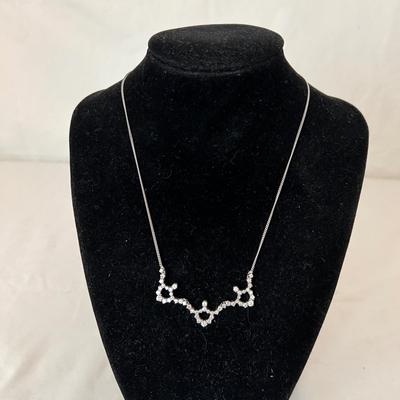 White 14K Gold & Diamond Necklace (P-RG)