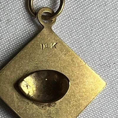 Nine 14K Gold Pendants (P-RG)