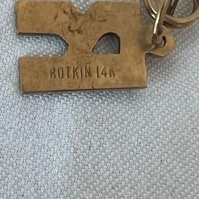 Nine 14K Gold Pendants (P-RG)