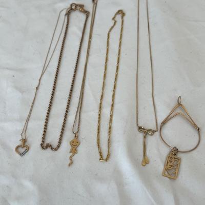 14K Gold Chains & Pendants (P-RG)