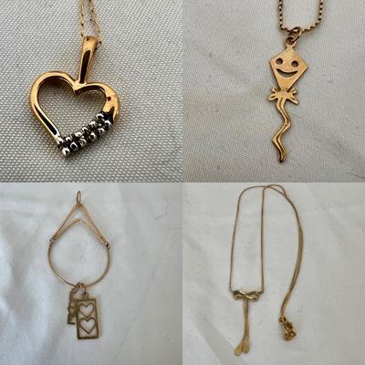 14K Gold Chains & Pendants (P-RG)