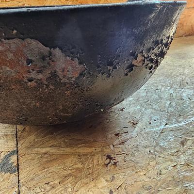 Three Cast Iron Pots w/Handles (S-JS)