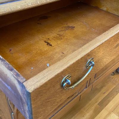 Antique Mission Style Tiger Oak Cabinet