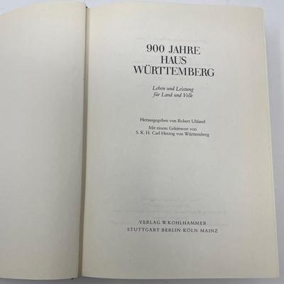 Book "900 Jahre Hus Wurttemberg Herausgegeben Von Robert Uhland" by Kohl Hammer