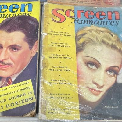 Collection Six Screen Movie Magazines 1930's