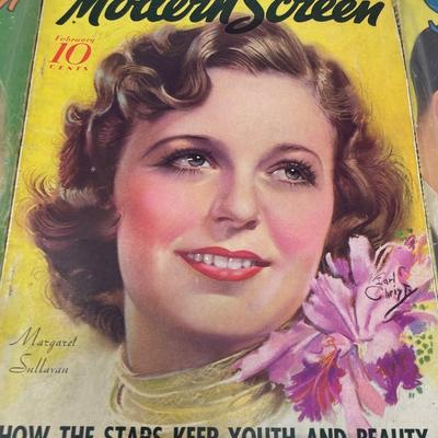 Collection Six Screen Movie Magazines 1930's