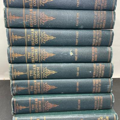 Collection of 8 Books "The Delphan Course" Vols. 3-10 1923