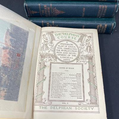 Collection of 8 Books "The Delphan Course" Vols. 3-10 1923