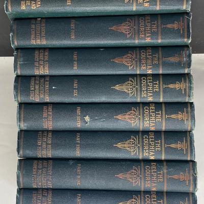 Collection of 8 Books "The Delphan Course" Vols. 3-10 1923