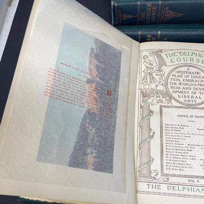 Collection of 8 Books "The Delphan Course" Vols. 3-10 1923