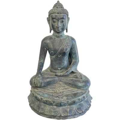 Antique Bronze Sitting Buddha