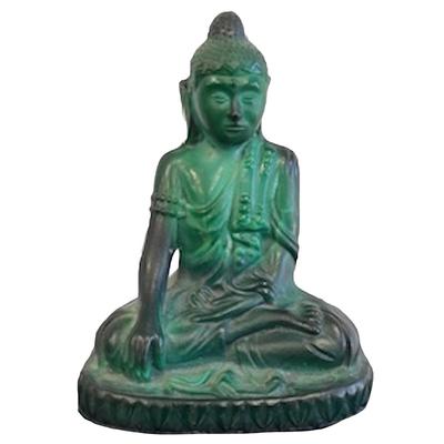 Sitting Buddha Robust Glass Figurine