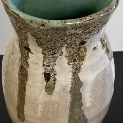 Vintage Fall Pottery Vase Signed Werber