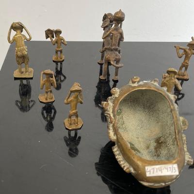 Collection Early 20th Century Small African Figurines/Mask