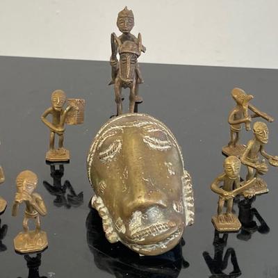 Collection Early 20th Century Small African Figurines/Mask